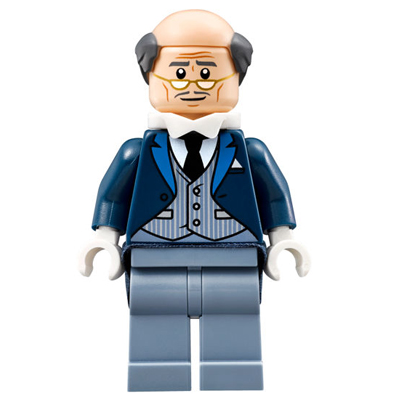 LEGO MINIFIG SUPER HEROE Alfred Pennyworth - Gilet à fines rayures